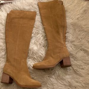 Marc Fisher wide calf over the knee suede boots